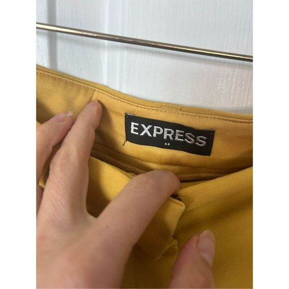Express dress pants mustard yellow  colonist ankle midrise size 2 - Picture 4 of 6